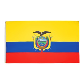Ecuador Flag 3' x 5' - Ecuadorian flags 90 x 150 cm - Banner 3x5 ft Light polyester - AZ FLAG