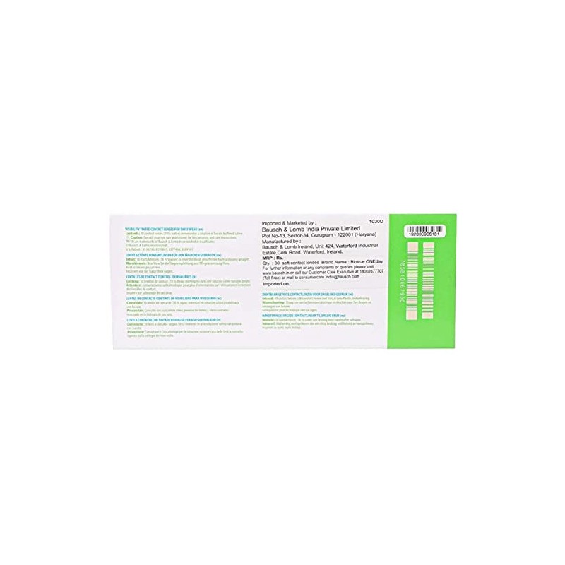 Biotrue, ONEday, clear, 30, BC 8.6 millimeters, DIA 14.2 millimeters,