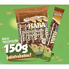 Enchilada Manzela (10 Tubes 5.29 oz/ 150g each) Premium Fava Beans Covered in chili 10 Pack Bulk Deal traditional Spicy Natural Fancy Mexican Snacks Appetizers