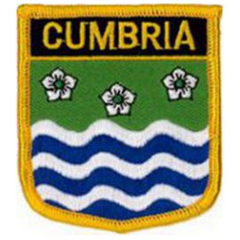 Klicnow Cumbria County Embroidered Patch 6CM X 7CM (2 1/2" X 2 3/4")
