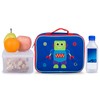 Wildkin Kids Insulated Embroidered Lunch Box Bag for Boys &