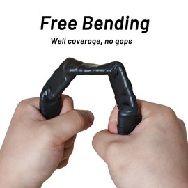 4 Pack Swing Chain Cover Tape Set - Comfortable Swing Chain Handle Tape for Playground Swingset Accessories Swings Barrier Chain in Garden Backyard Patio Outdoor (Black x 4)