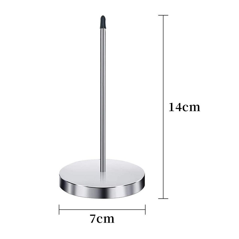 NETUME Metal Receipt Spike Holder, Silver, Straight Rod - 3