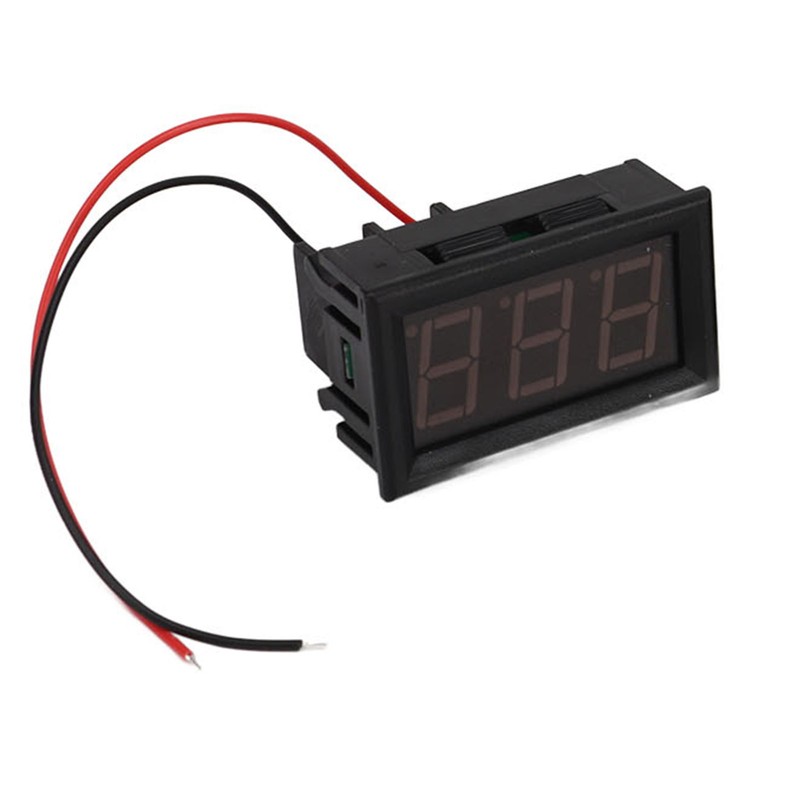 YB28VTM LED Digital Voltmeter Low Power Alarm Battery Indicator Thermometer