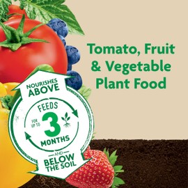 Miracle-Gro Shake 'N Feed Tomato, Fruit and Vegetable Plant Food, For In-Ground and Container Plants, Feeds up to 3 Months, 1 lb.