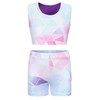 SEAUR Girls Gymnastics Outfit Two Piece Dance Wear for Girls