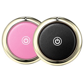 Air Tag Item Finders Tracker Work for Apple Find My (iOS Only) APP GPS Tags for Dogs,Cats,Luggage, Keys, Backpack, Satchel Etc. (Black&Pink, 2 Pack)