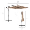 Best Choice Products 10ft Offset Hanging Market Patio Umbrella w/Easy