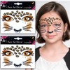 Leopard Face Tattoo Stickers Tiger Lion, Leopard Print Cat Face