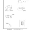 Westbrass Floating No-Hole Overflow Faceplate, Oil Rubbed Bronze, D980R-12