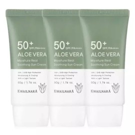 Aloe 알로에 모이스처 선크림 50ml x 3개 SPF50+ PA++++ 논나노 무기자차 Aloe Moisture Sun Cream 50ml x 3 SPF50+ PA++++ Non-Nano Inorganic [Basic Product]
