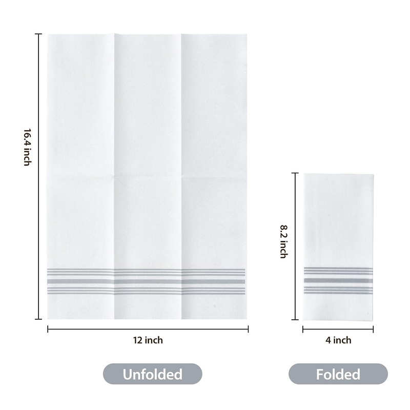Vplus 150 PACK Guest Towels Disposable Bathroom, Decorative Bathroom Napkins,