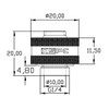 XSPC G1/4" Compression Fitting for 3/8" ID - 1/2" OD