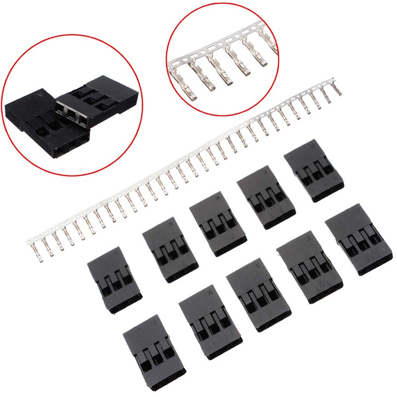 CHENBO 620pcs 2.54mm/0.1" Connectors Wire Jumper Cable Pin Header Connector