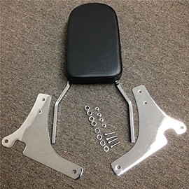 SMT-Flame Backrest Sissy Bar Leather Pad Compatible With 1996-2005 Kawasaki Vulcan 800 Classic [B00RUELEDQ]