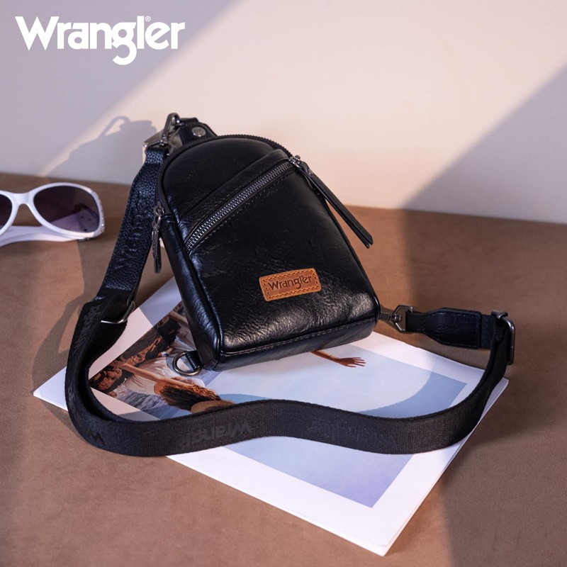 Wrangler Crossbody Sling Bag Unisex Chest Bag WG87-334BK