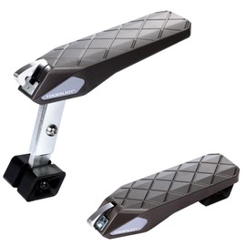 TOOENJOY Flodable&Adjustable 5 Gear Car Door Latch Step, Easy Access to SUV Truck Jeep Roof Top, Both Feet Stand Pedal Ladder for Most Vehicle