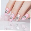 CAXUSD 12pcs Star Shaped Nail Charms Decorative Rhinestone Nail Art