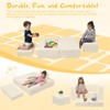 MeMoreCool Modular Kids Couch, Corduroy Play Toddler Couch for Bedroom