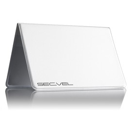 SECVEL card protection wallet 'Comfort' – Protection against RFID/NFC & magnetic fields - White (for 2 to 4 cards)