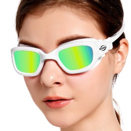 Robee Swimming Goggles, Adult Polarized Swim Goggles for Men Women Youth, Water Pool Glasses