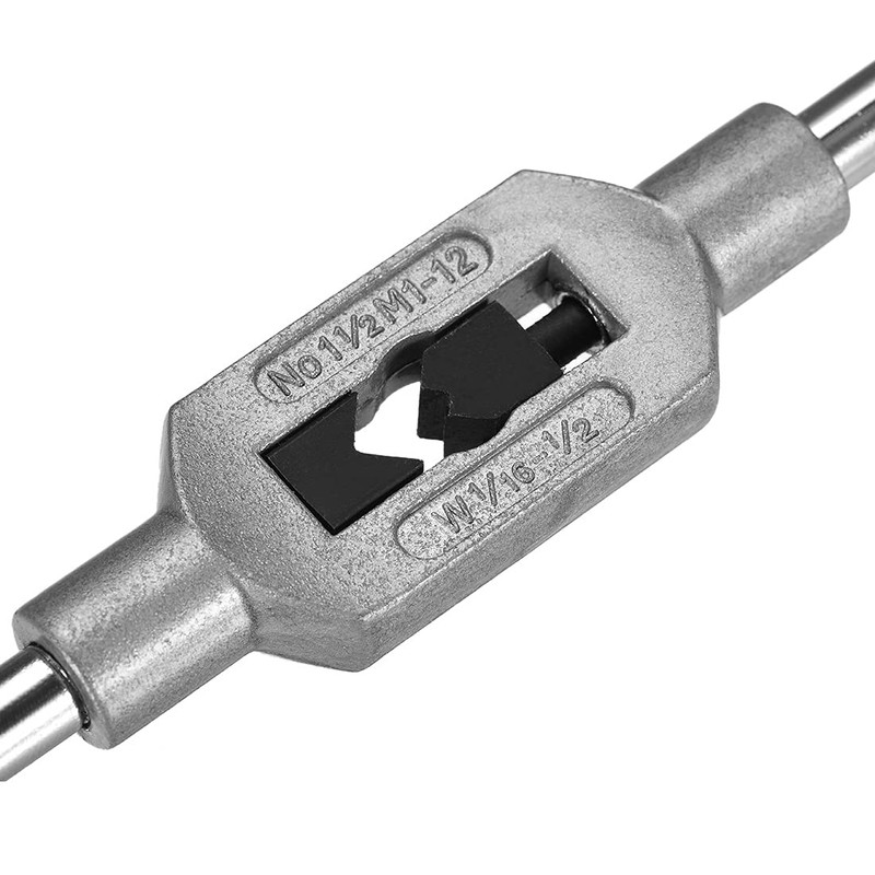 sourcing map Adjustable Tap Wrench Handle, for Metric M1-M12 W1/16-1/2