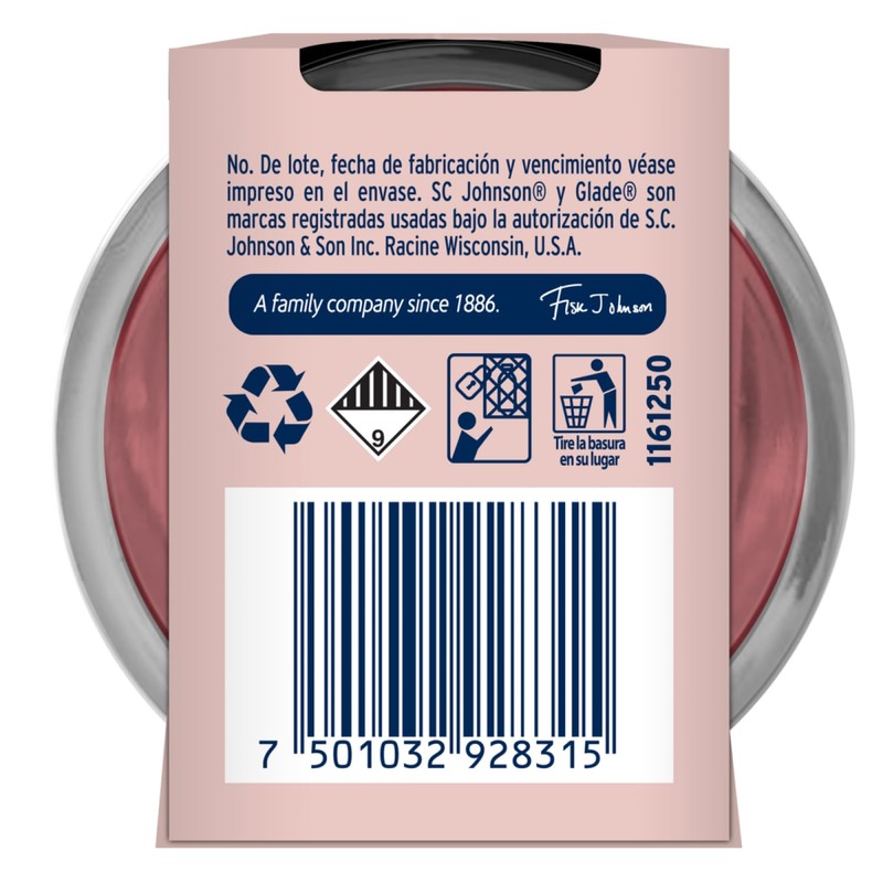 Glade Glade Vela Aromatizante Manzana Y Canela 96 G, color,