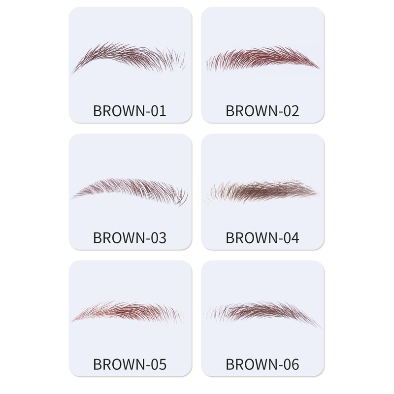 YOYO Eyebrow Seals Natural Waterproof Time-saving Long Lasting 60 Pairs
