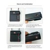 TSA Approved Luggage Lock with Hidden Tracker Compartment, 3 Digit