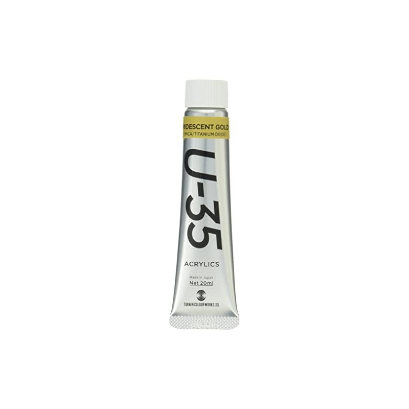Turner Color U-35 Acrylic, Iridescent Gold, 0.7 fl oz (20