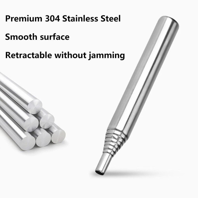 Unbranded Practical Outdoor Pocket Bellow Collapsible Tool Blow Fire Tube