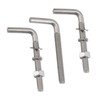 (20 Pieces) M6x40mm L Shaped Threaded Bolt Kits 304 Stainless