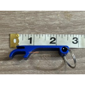 Unbranded Blue Aluminum Bottle Opener Keychain