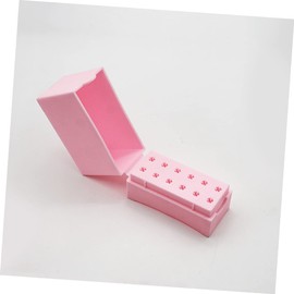 Minkissy 8pcs Nail Drill Bit Storage Box Compact Grinding Holder for Organized Nail Drill Bits and Practical Design Manicure Tools