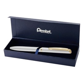 Pentel EnerGel Philography - Pastel White Barrel with Gift Box
