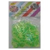 Infinite Possibilites Pastel Tie Dye 300 Loom Bands With 12 Clips - Light Green/Green