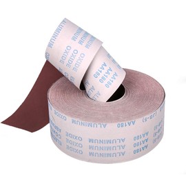 Emery Cloth Roll 180 Grit Cloth Sandpaper 95mm x 1m Flexible Sanding Cloth for Metal Glass Woodworking Sanding and Polishing
