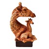 Naturecraft Wood Effect Resin Statue Ornament Figurine - Giraffes 2020
