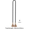 NAGUA 58” Wood Bead Garland Coffee Table Decor Farmhouse Beads