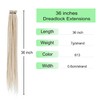 36 Inch Dreadlock Extensions Thin 0.6cm Synthetic Dreadlock Extensions 10