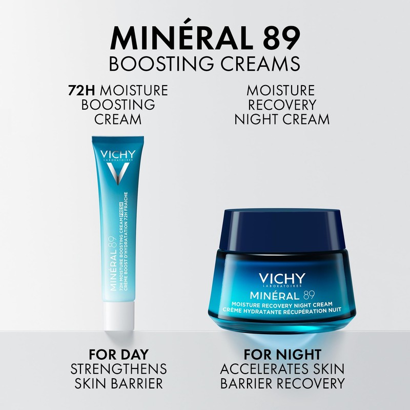 Vichy Minéral 89, 72 Hour Moisture Boosting Cream Fresh, With