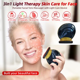 Microcurrent Multifunctional Facial Device, FSA HSA Eligible Smart Photon Micro-Current Device Electric Face Lift Light Therapy Skin Care Beauty Machine