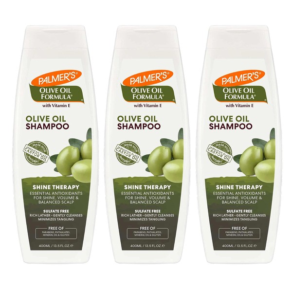 Palmer's Olive Oil Formula with Vitamin E, Smoothing Shampoo 13.50 oz (Pack of 3)