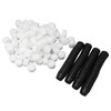 100 Set Hydroponic Grow Baskets Sponges Circular Planting Baskets Plant