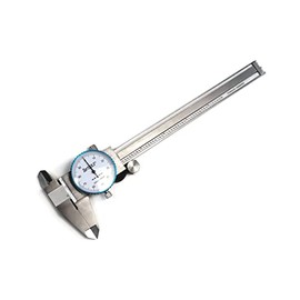6" SAE Dial Calipers Accurate to 0.001" per 6" Hardened Stainless Steel for Inside, Outside, Step and Depth Measurements SAEDC-6