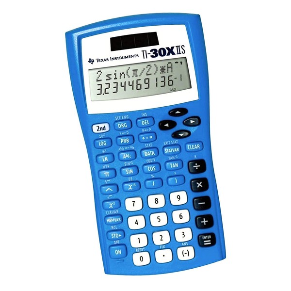 Texas Instruments TI-30X IIS Scientific Calculator, Blue