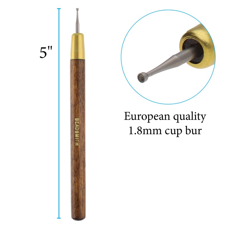 BEADSMITH Round Your Wire Tool W/1.8mm Cup Bur- by Beadsmith