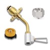 Brass 3 in 1 Propane Refill Adapter|MAPP,Butane Butane and Isobutane