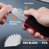 XXV Otf Aluminum Alloy Utility Knife, Retractable Box Cutter,Cute Heavy