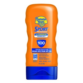 Banana Boat Sport Ultra SPF 100 Sunscreen Lotion, 4oz | Banana Boat Lotion Sunscreen SPF 100, Water Resistant, 4oz
